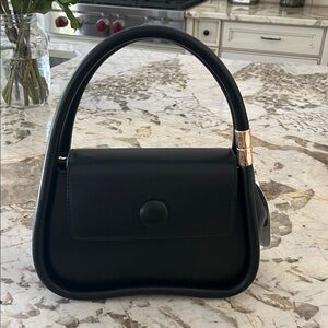 Melie Bianca Jasmine Black Vegan Handbag